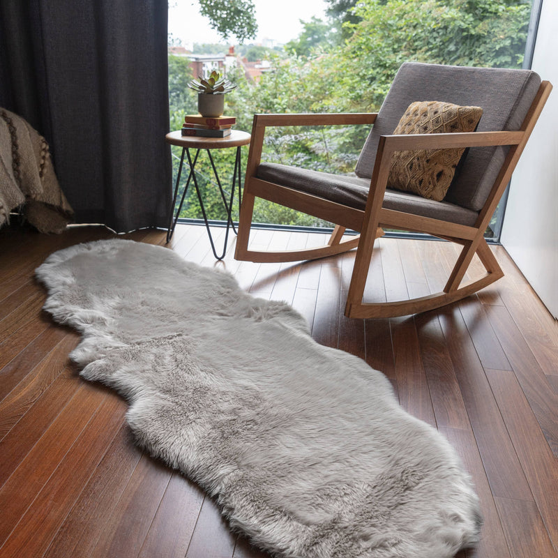Atmacha Home & Living Rug Auckland Silver - Grey/Silver - Sheepskins/Furs Rug