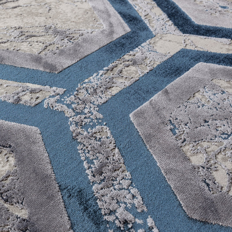 Atmacha Home & Living Rug Aurora Hexagon Rug AU19 Modern Rug