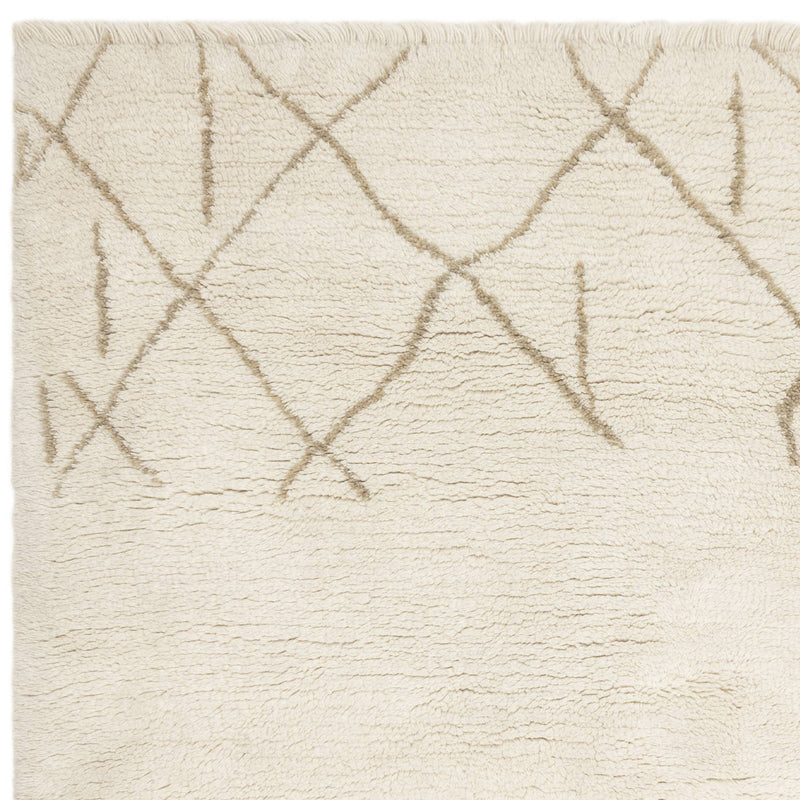 Atmacha Home & Living Rug Azera Berber Crosshatch - Cream/White Rug