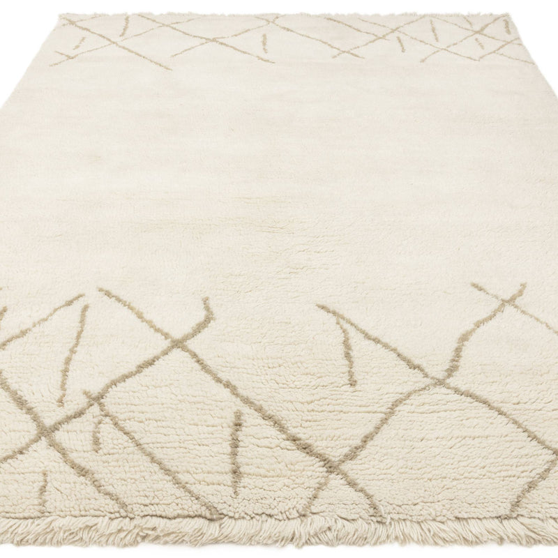 Atmacha Home & Living Rug Azera Berber Crosshatch - Cream/White Rug