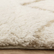 Atmacha Home & Living Rug Azera Berber Crosshatch - Cream/White Rug