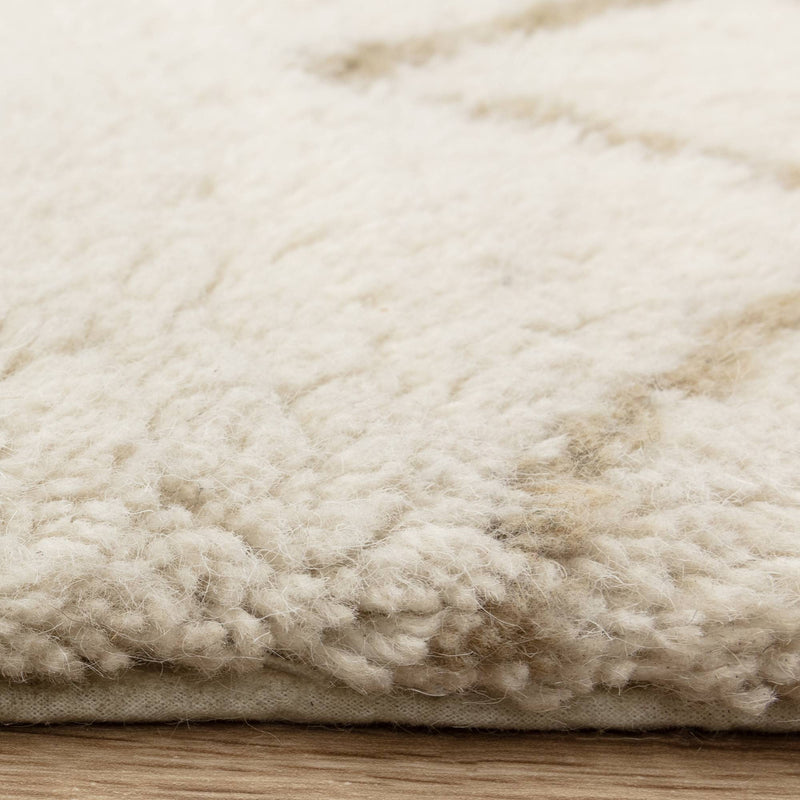 Atmacha Home & Living Rug Azera Berber Crosshatch - Cream/White Rug