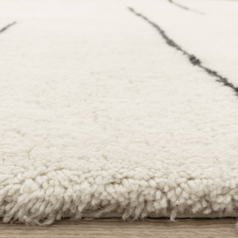 Atmacha Home & Living Rug Azera Berber Dash - Cream/White Rug