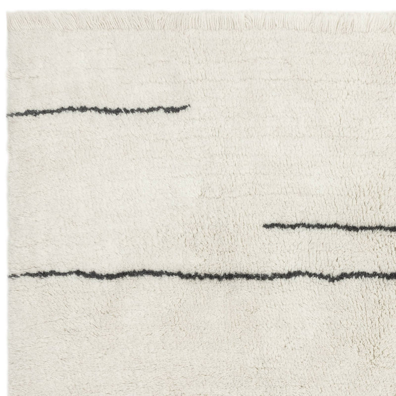 Atmacha Home & Living Rug Azera Berber Dash - Cream/White Rug