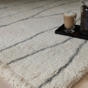 Atmacha Home & Living Rug Azera Berber Lineal - Cream/White Rug