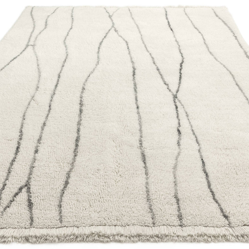 Atmacha Home & Living Rug Azera Berber Lineal - Cream/White Rug