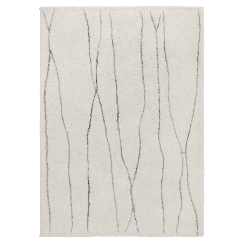 Atmacha Home & Living Rug Azera Berber Lineal - Cream/White Rug