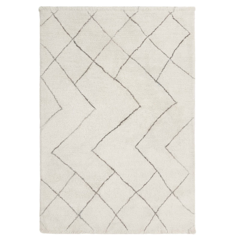 Atmacha Home & Living Rug Azera Berber Rhombus - Cream/White Rug