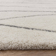 Atmacha Home & Living Rug Azera Berber Rhombus - Cream/White Rug