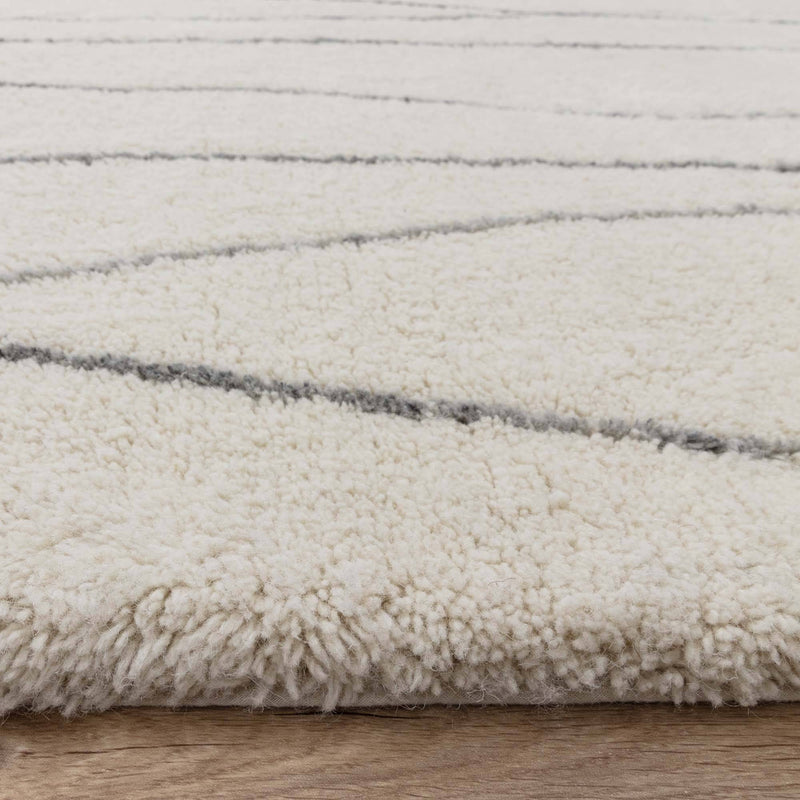 Atmacha Home & Living Rug Azera Berber Rhombus - Cream/White Rug