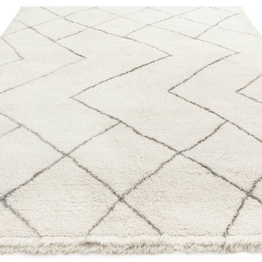 Atmacha Home & Living Rug Azera Berber Rhombus - Cream/White Rug