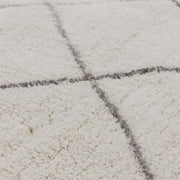 Atmacha Home & Living Rug Azera Berber Rhombus - Cream/White Rug