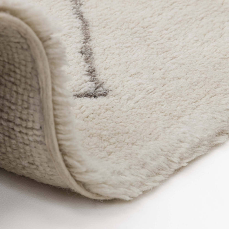 Atmacha Home & Living Rug Azera Berber Rhombus - Cream/White Rug