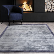 Atmacha Home & Living Rug Blade Border Airforce/Navy 06 Plain Rug
