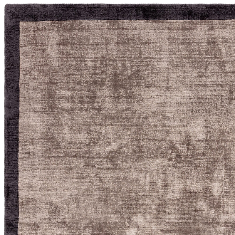 Atmacha Home & Living Rug Blade Border Charcoal Moleskin 09 Plain Rug