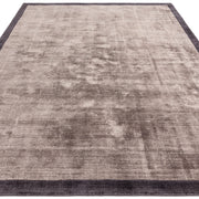 Atmacha Home & Living Rug Blade Border Charcoal Moleskin 09 Plain Rug
