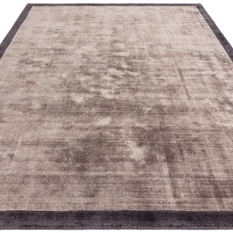 Atmacha Home & Living Rug Blade Border Charcoal Moleskin 09 Plain Rug