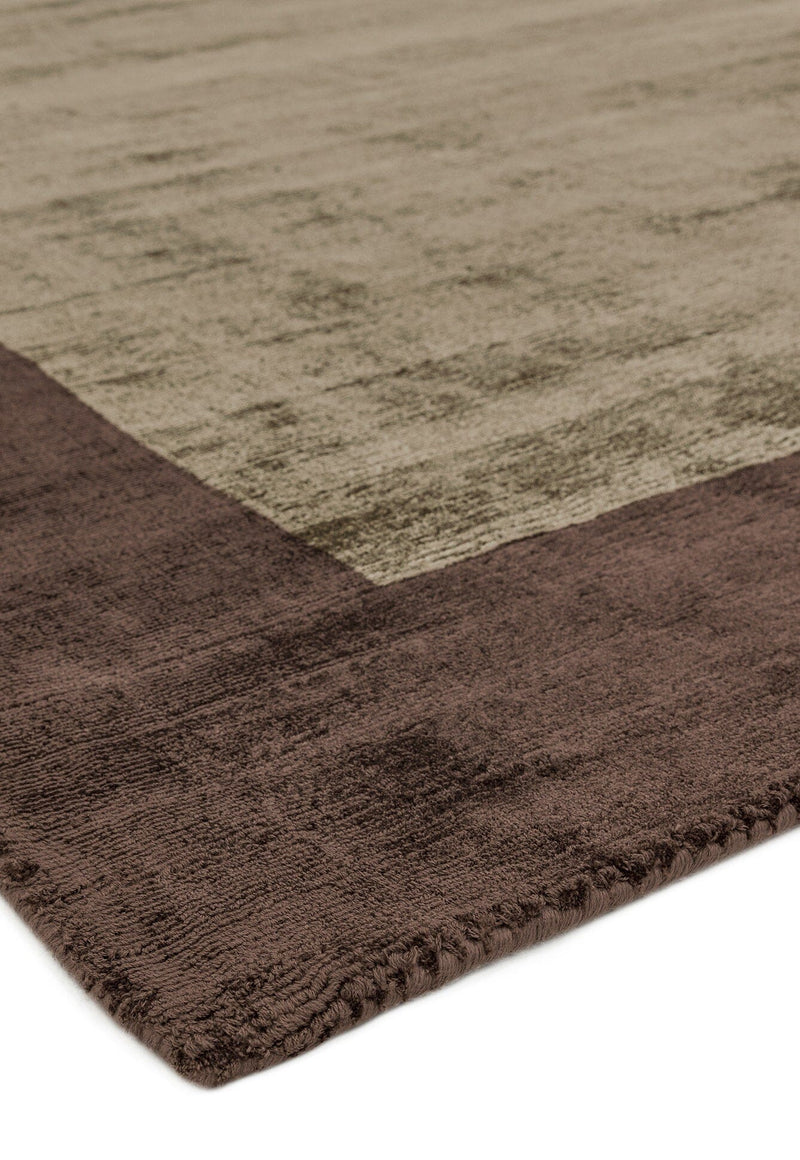 Atmacha Home & Living Rug Blade Border Choco/Mocha Plain Rug