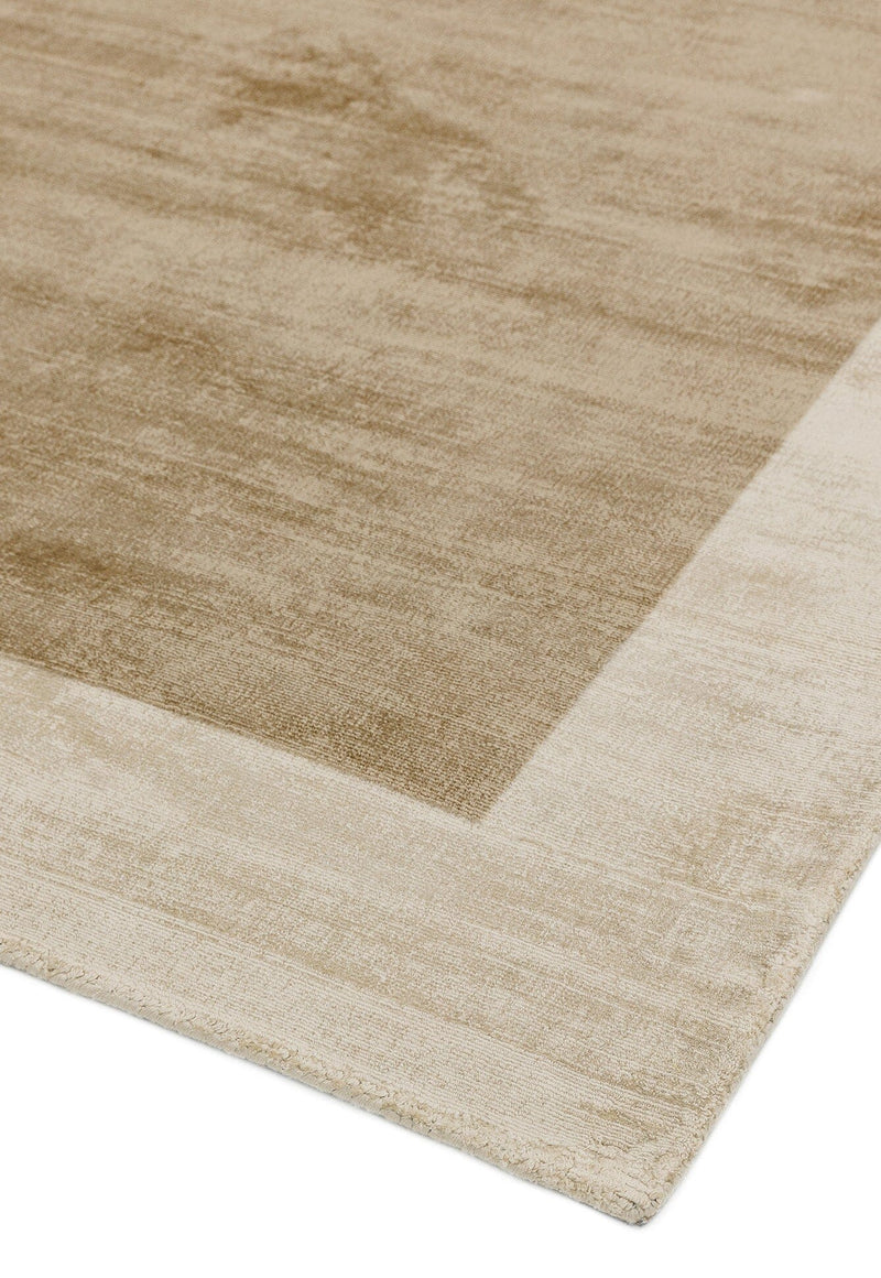 Atmacha Home & Living Rug Blade Border Putty/Champagne Plain Rug