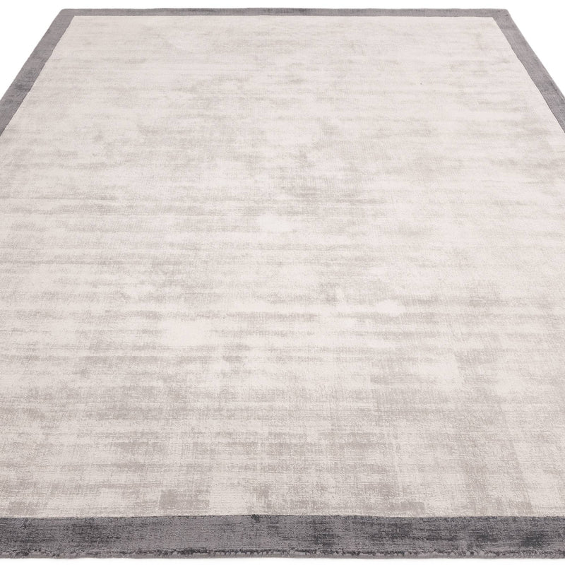 Atmacha Home & Living Rug Blade Border Silver/Grey 08 - Grey/Silver - Plain Rug