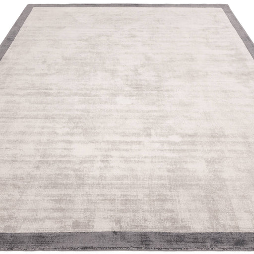 Atmacha Home & Living Rug Blade Border Silver/Grey 08 - Grey/Silver - Plain Rug