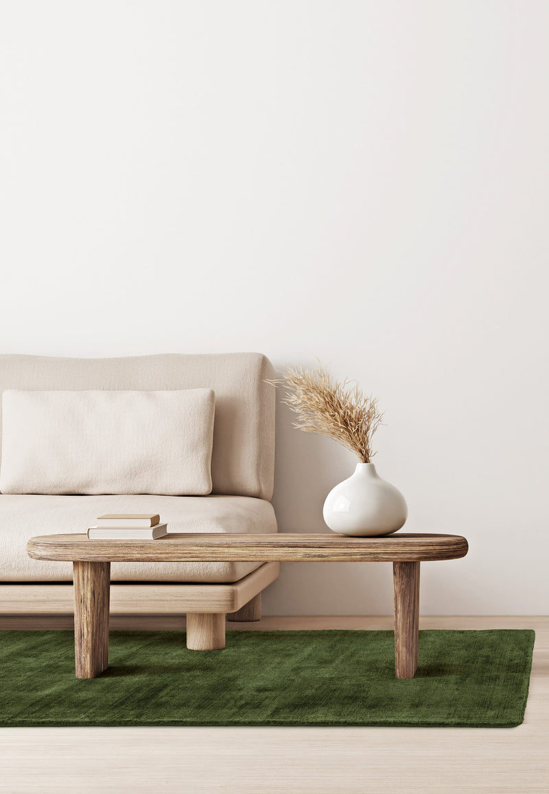 Atmacha Home & Living Rug Blade Green Plain Rug