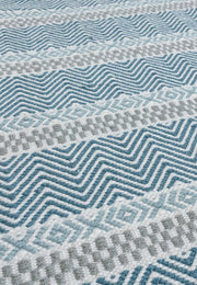 Atmacha Home & Living Rug Boardwalk Blue Multi Flatweave Rug