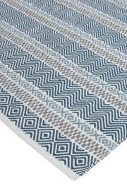 Atmacha Home & Living Rug Boardwalk Blue Multi Flatweave Rug