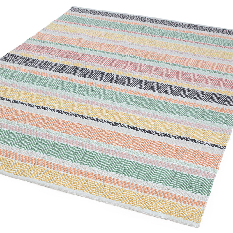 Atmacha Home & Living Rug Boardwalk Pastel Multi - Flatweave Rug