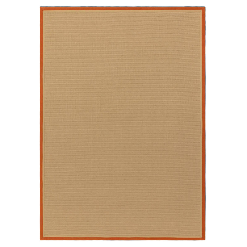 Atmacha Home & Living Rug Bordo Boucle Rust Linen - Beige/Natural - Flatweave Rug