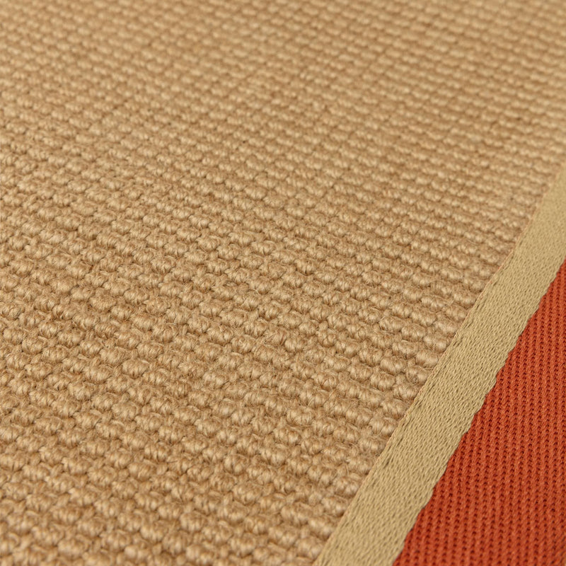 Atmacha Home & Living Rug Bordo Boucle Rust Linen - Beige/Natural - Flatweave Rug