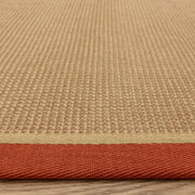 Atmacha Home & Living Rug Bordo Boucle Rust Linen - Beige/Natural - Flatweave Rug