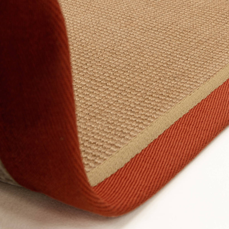 Atmacha Home & Living Rug Bordo Boucle Rust Linen - Beige/Natural - Flatweave Rug