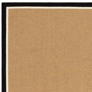Atmacha Home & Living Rug Bordo Herringbone Charcoal Cream - Beige/Natural - Flatweave Rug