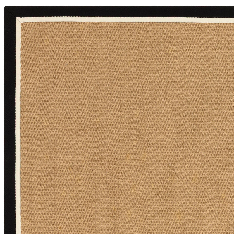 Atmacha Home & Living Rug Bordo Herringbone Charcoal Cream - Beige/Natural - Flatweave Rug