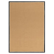Atmacha Home & Living Rug Bordo Herringbone Charcoal Cream - Beige/Natural - Flatweave Rug