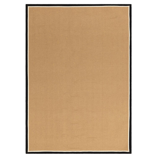 Atmacha Home & Living Rug Bordo Herringbone Charcoal Cream - Beige/Natural - Flatweave Rug