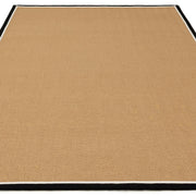 Atmacha Home & Living Rug Bordo Herringbone Charcoal Cream - Beige/Natural - Flatweave Rug