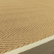 Atmacha Home & Living Rug Bordo Herringbone Khaki Cream - Beige/Natural - Flatweave Rug