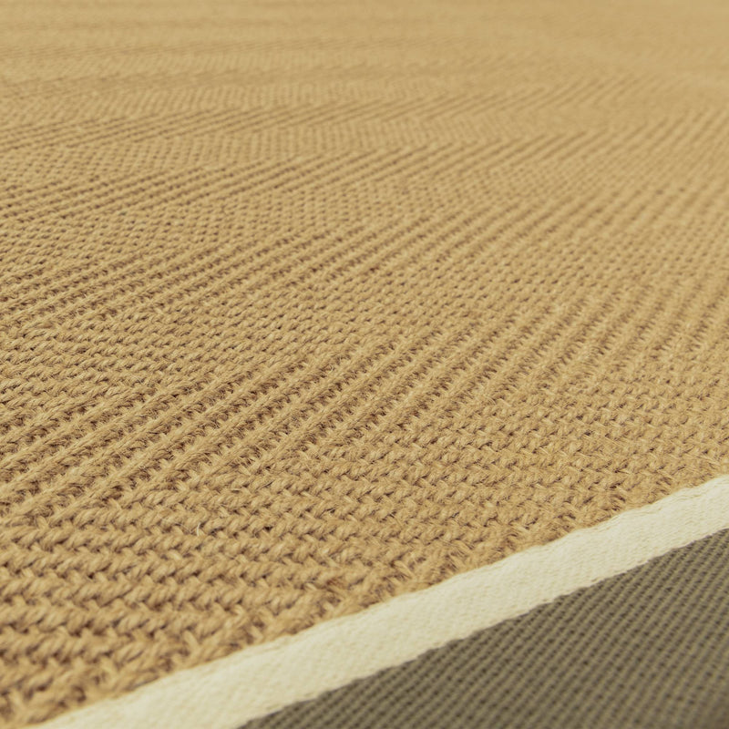 Atmacha Home & Living Rug Bordo Herringbone Khaki Cream - Beige/Natural - Flatweave Rug