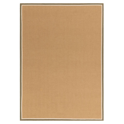 Atmacha Home & Living Rug Bordo Herringbone Khaki Cream - Beige/Natural - Flatweave Rug