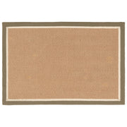 Atmacha Home & Living Rug Bordo Herringbone Khaki Cream - Beige/Natural - Flatweave Rug