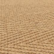 Atmacha Home & Living Rug Bordo Herringbone Linen Cream - Beige/Natural - Flatweave Rug