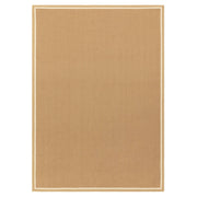 Atmacha Home & Living Rug Bordo Herringbone Linen Cream - Beige/Natural - Flatweave Rug