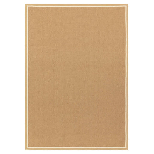 Atmacha Home & Living Rug Bordo Herringbone Linen Cream - Beige/Natural - Flatweave Rug