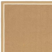 Atmacha Home & Living Rug Bordo Herringbone Linen Cream - Beige/Natural - Flatweave Rug