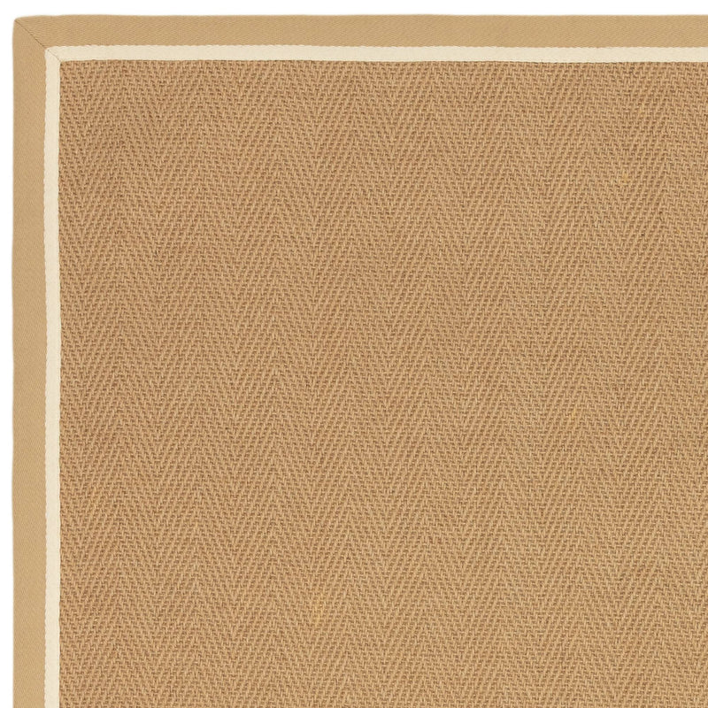 Atmacha Home & Living Rug Bordo Herringbone Linen Cream - Beige/Natural - Flatweave Rug