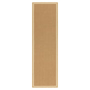 Atmacha Home & Living Rug Bordo Herringbone Linen Cream - Beige/Natural - Flatweave Rug