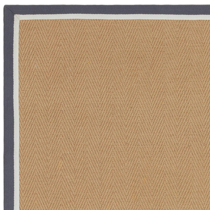 Atmacha Home & Living Rug Bordo Herringbone Slate Cream - Beige/Natural - Flatweave Rug