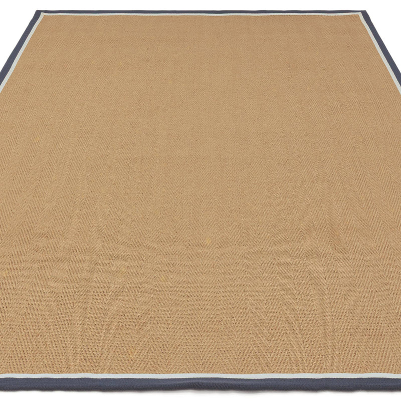 Atmacha Home & Living Rug Bordo Herringbone Slate Cream - Beige/Natural - Flatweave Rug
